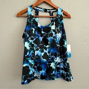 NWT Swimsuits for all Aquabelle Tankini Top Size 16